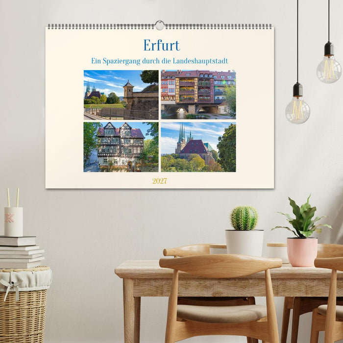Erfurt – Ein Spaziergang durch die Landeshauptstadt (CALVENDO Wandkalender 2027)