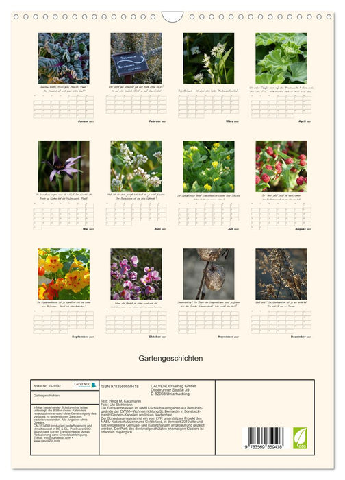 Gartengeschichten (CALVENDO Wandkalender 2027)