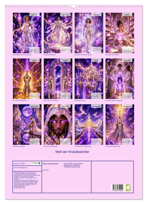 Welt der Kristallwächter (CALVENDO Wandkalender 2027)