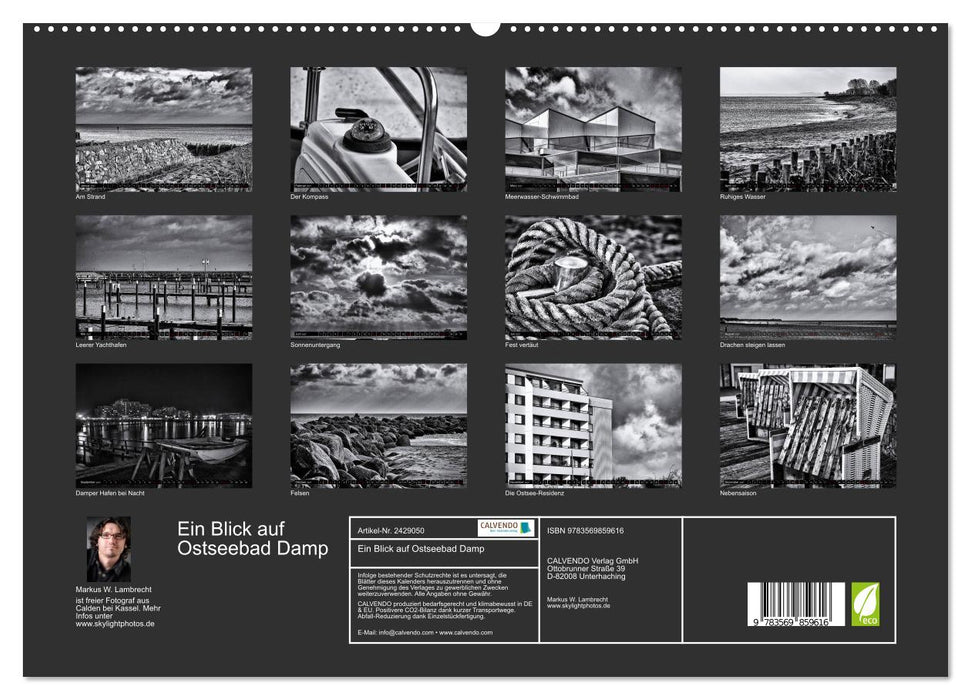 Ein Blick auf Ostseebad Damp (CALVENDO Premium Wandkalender 2027)