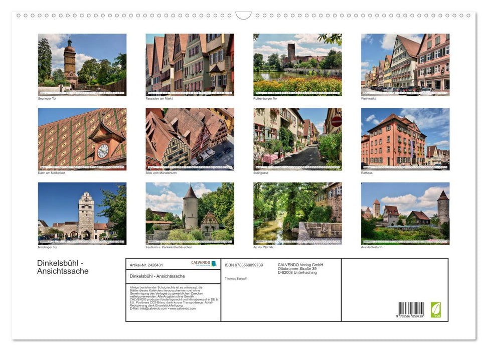Dinkelsbühl - Ansichtssache (CALVENDO Wandkalender 2027)