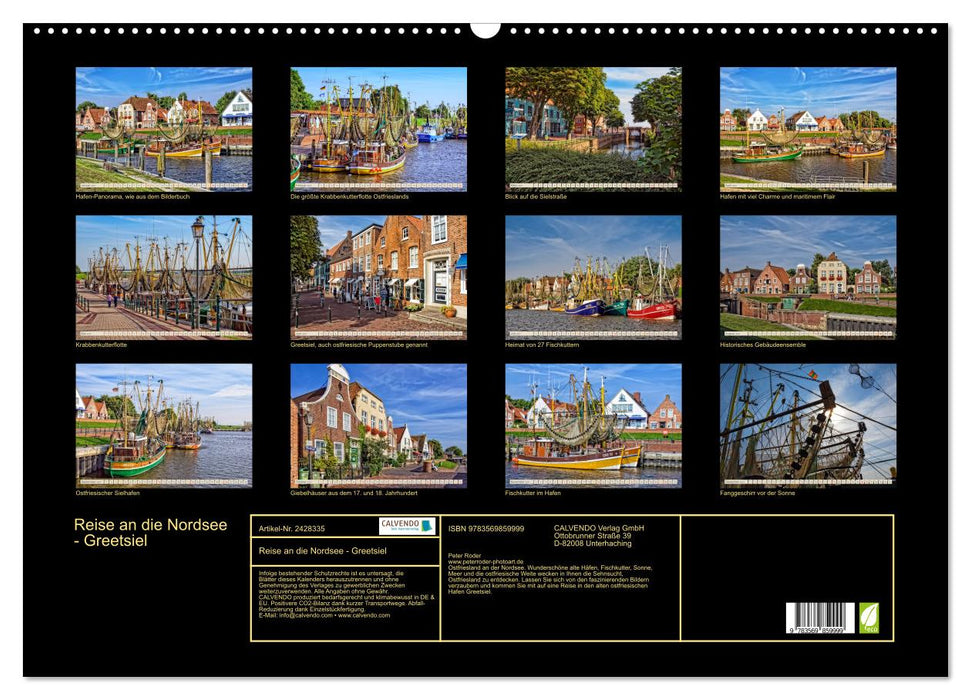 Reise an die Nordsee - Greetsiel (CALVENDO Wandkalender 2027)