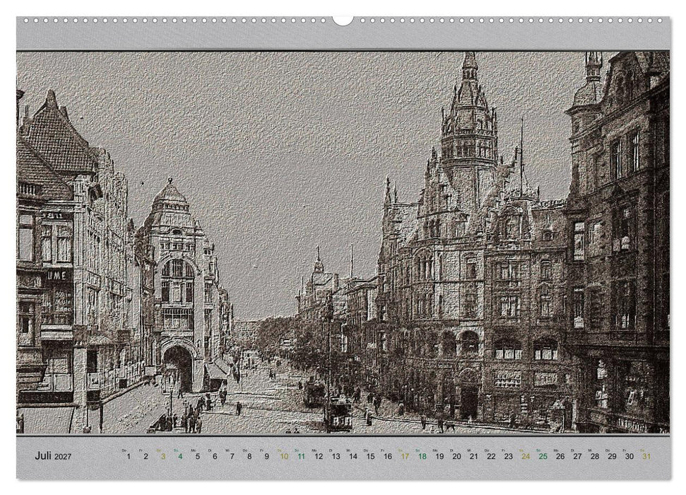 Hannover, alte Aufnahmen neu interpretiert. (CALVENDO Premium Wandkalender 2027)