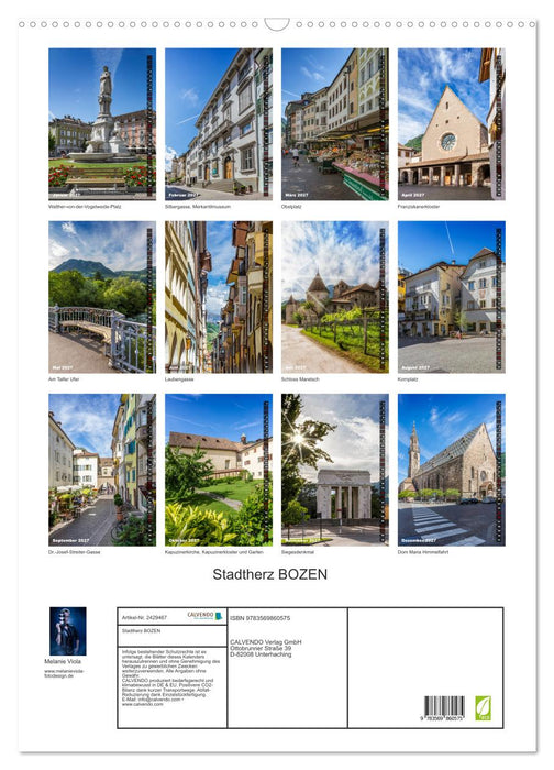 Stadtherz BOZEN (CALVENDO Wandkalender 2027)