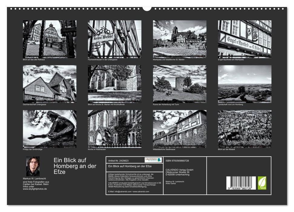 Ein Blick auf Homberg an der Efze (CALVENDO Premium Wandkalender 2027)