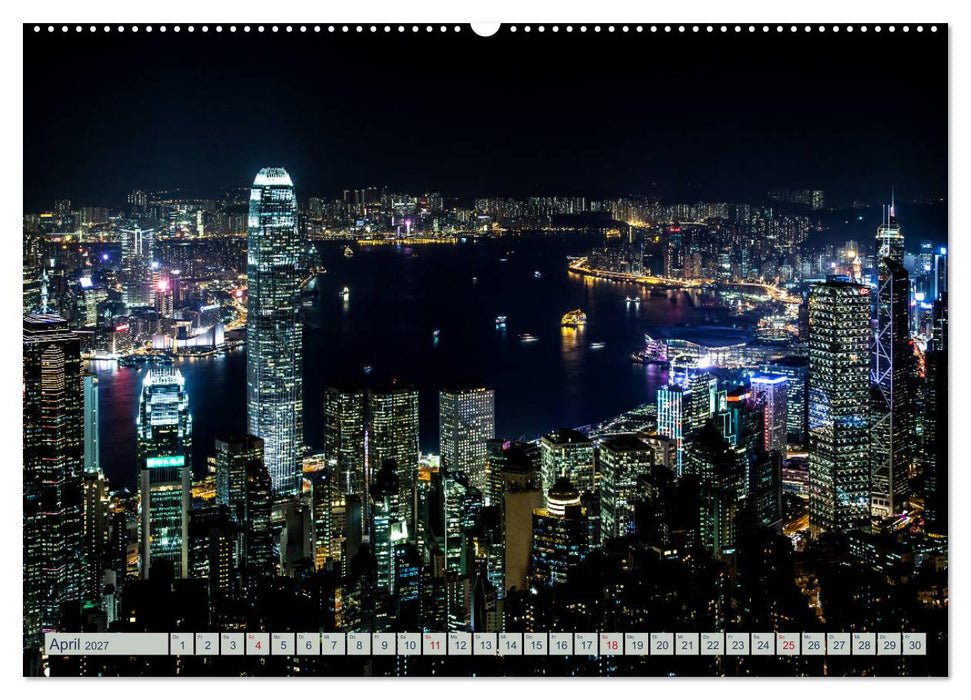 HONGKONG Skyline und Stadtleben (CALVENDO Wandkalender 2027)