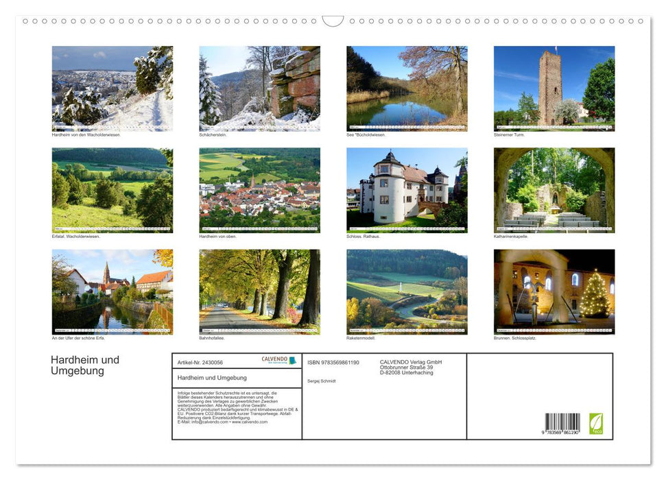 Hardheim und Umgebung (CALVENDO Wandkalender 2027)