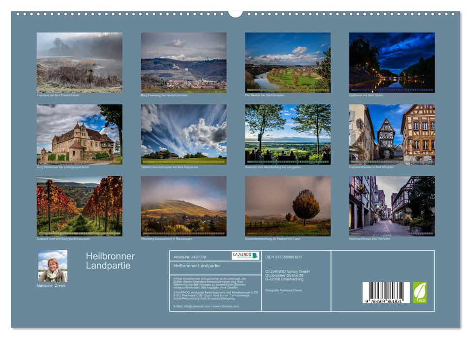 Heilbronner Landpartie (CALVENDO Premium Wandkalender 2027)