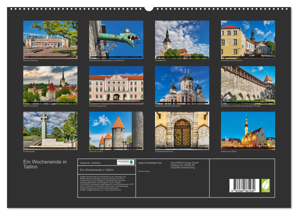Ein Wochenende in Tallinn (CALVENDO Premium Wandkalender 2027)