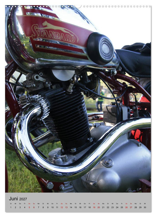 Motorrad Oldtimer - Motoransichten (CALVENDO Wandkalender 2027)