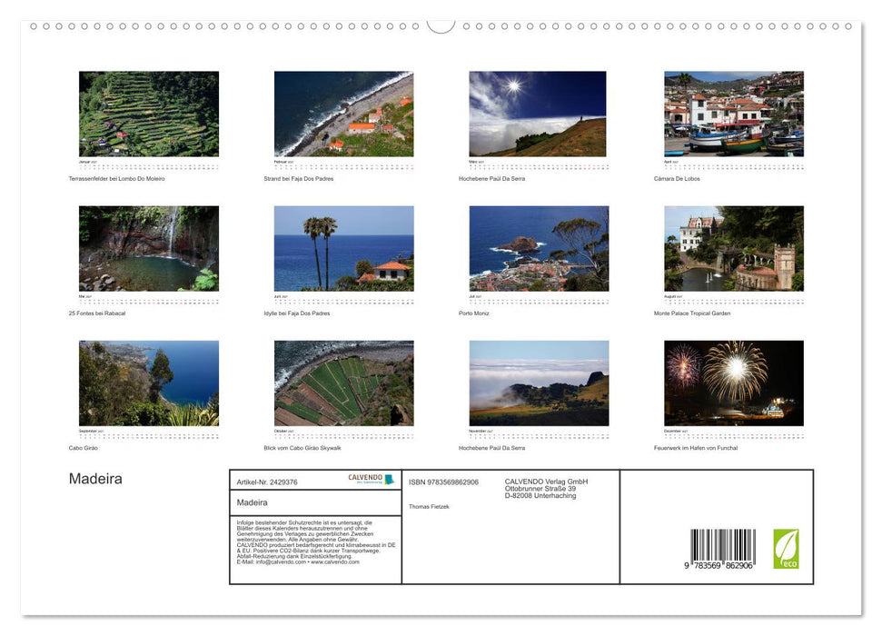 Madeira (CALVENDO Premium Wandkalender 2027)
