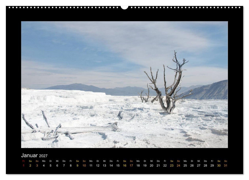 Yellowstone - Wunder der Natur (CALVENDO Premium Wandkalender 2027)