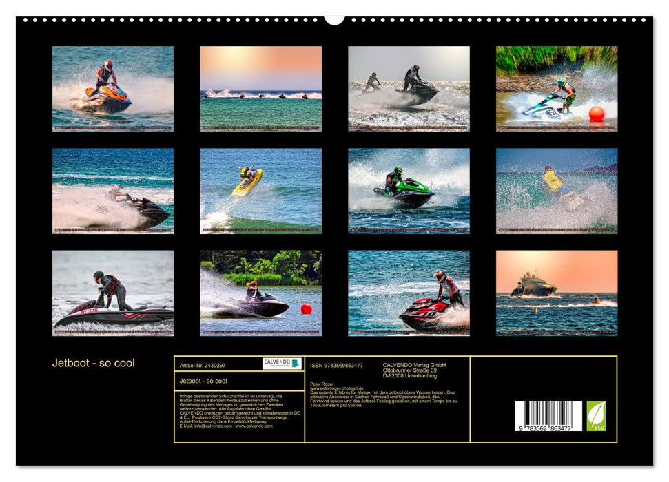 Jetboot - so cool (CALVENDO Premium Wandkalender 2027)
