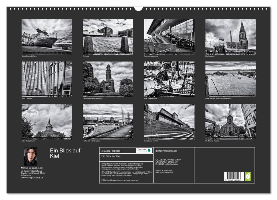 Ein Blick auf Kiel (CALVENDO Wandkalender 2027)