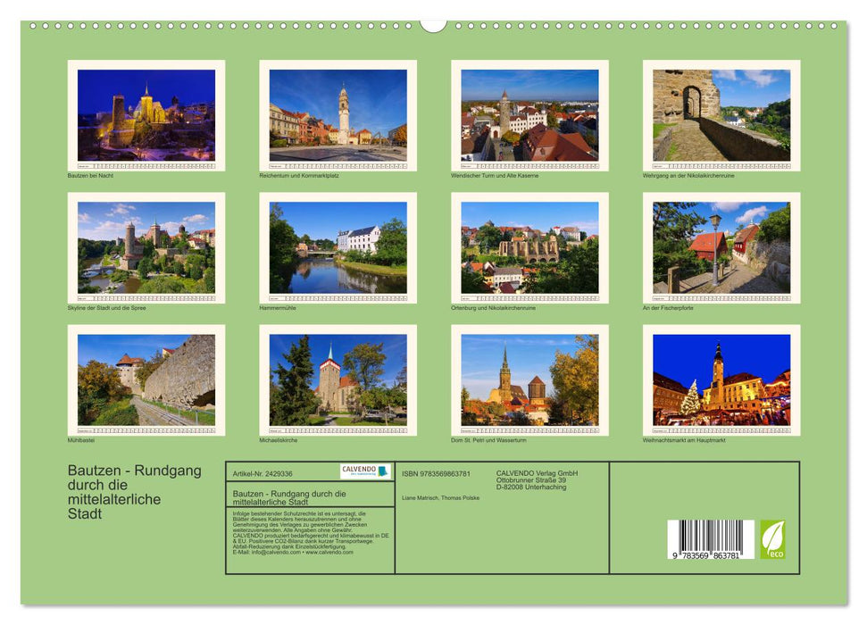 Bautzen - Rundgang durch die mittelalterliche Stadt (CALVENDO Premium Wandkalender 2027)