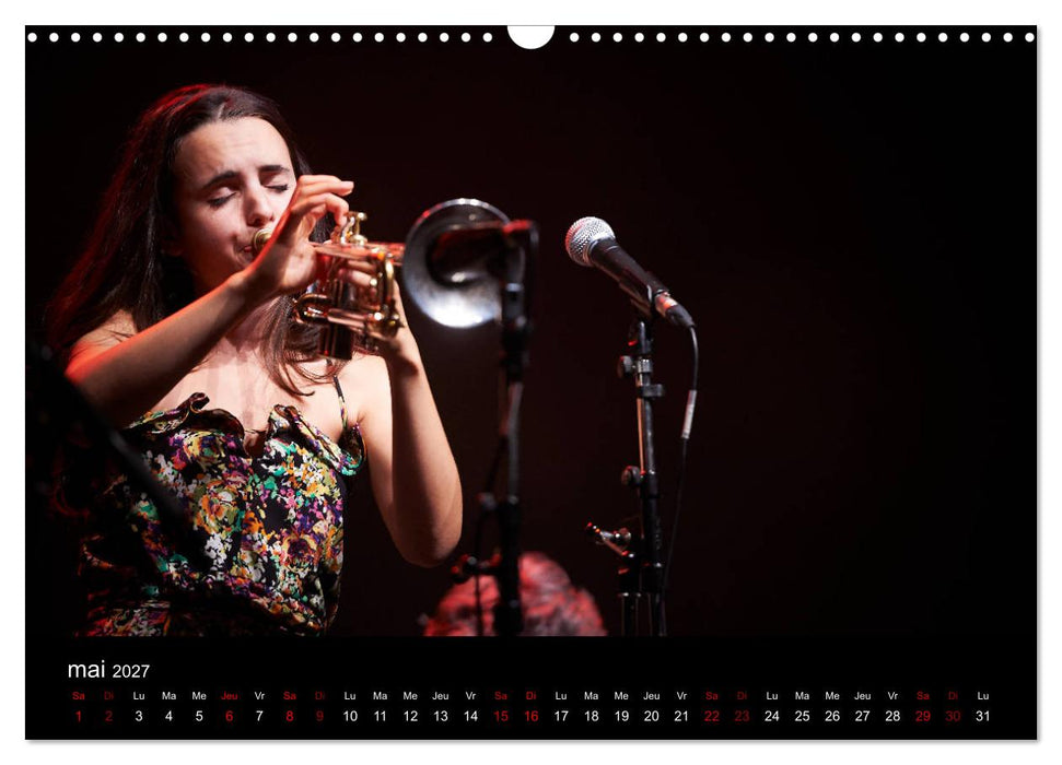 Jazz Trompettes (CALVENDO Calendrier mensuel 2027)