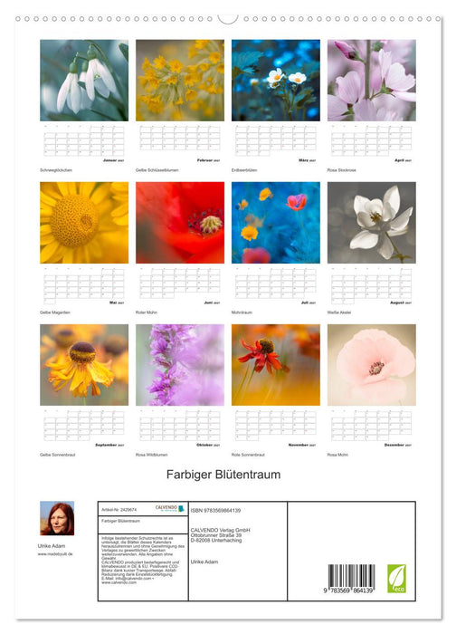 Farbiger Blütentraum (CALVENDO Premium Wandkalender 2027)