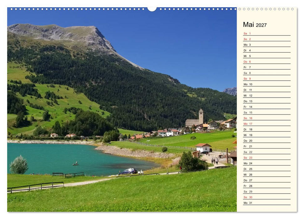 Vinschgau - Die Sonnenseite Südtirols (CALVENDO Wandkalender 2027)