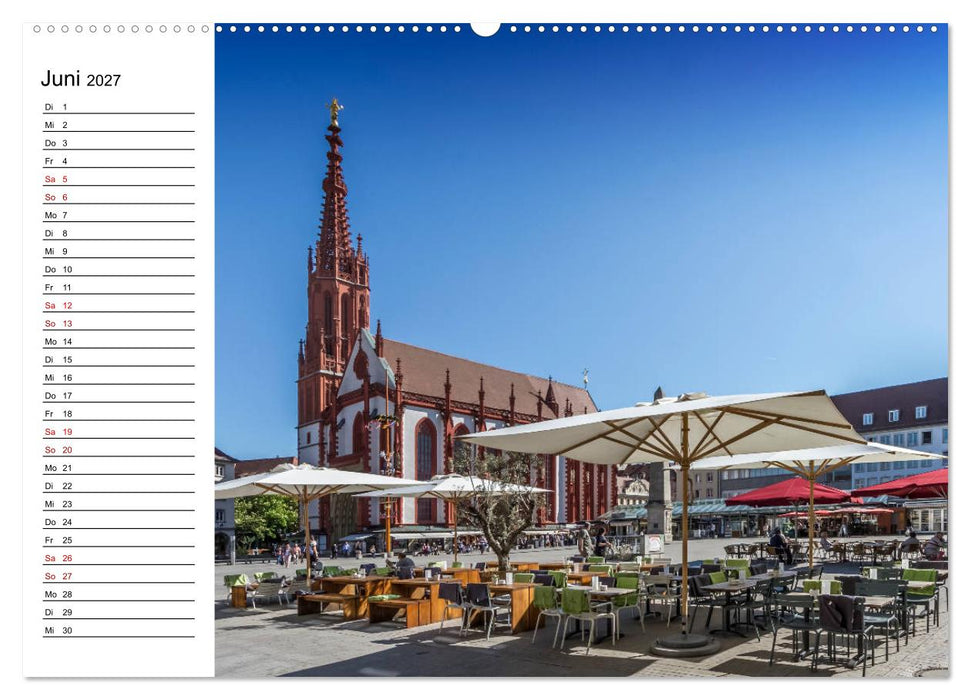 WÜRZBURG Historisches Stadtherz (CALVENDO Premium Wandkalender 2027)