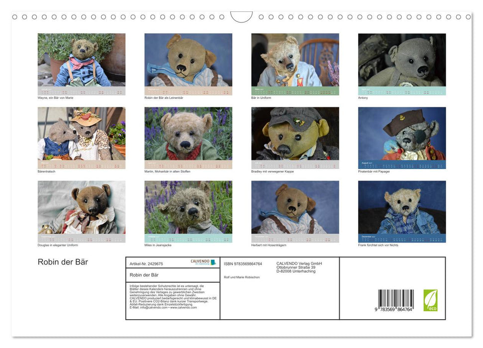 Robin der Bär (CALVENDO Wandkalender 2027)