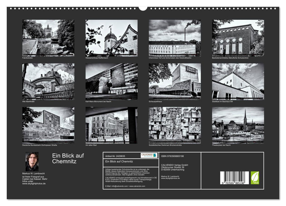 Ein Blick auf Chemnitz (CALVENDO Premium Wandkalender 2027)