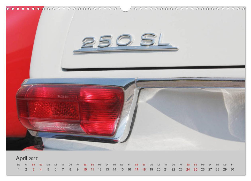 Der SL - Ästhetik pur von Mercedes Benz (CALVENDO Wandkalender 2027)