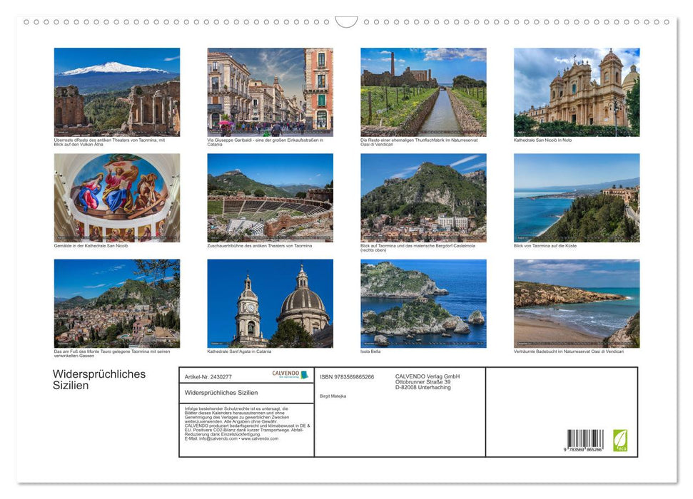 Widersprüchliches Sizilien (CALVENDO Wandkalender 2027)