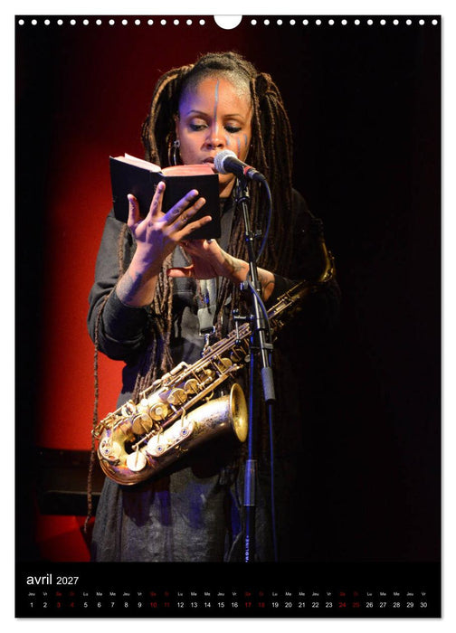 Jazz on sax (CALVENDO Calendrier mensuel 2027)