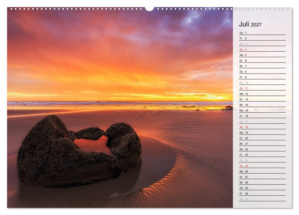Sehnsucht nach Neuseeland (CALVENDO Premium Wandkalender 2027)