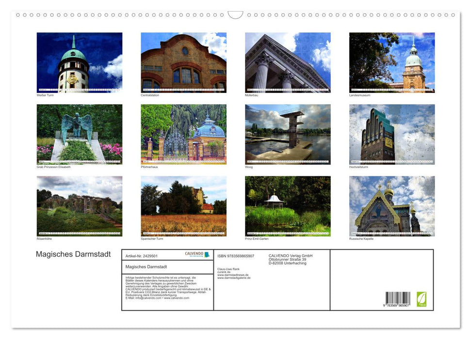 Magisches Darmstadt (CALVENDO Wandkalender 2027)
