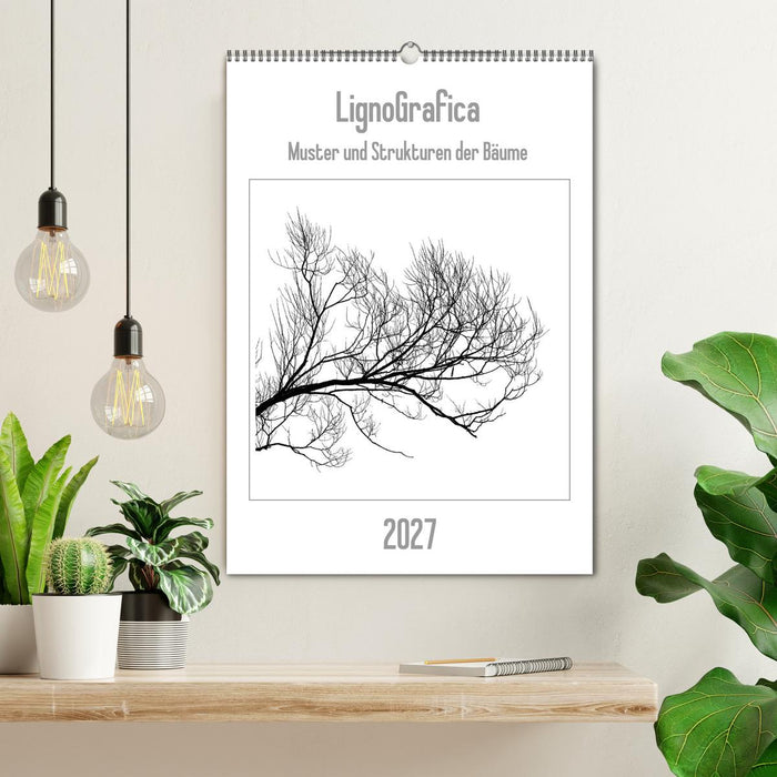 LignoGrafica - Muster und Strukturen der Bäume (CALVENDO Wandkalender 2027)
