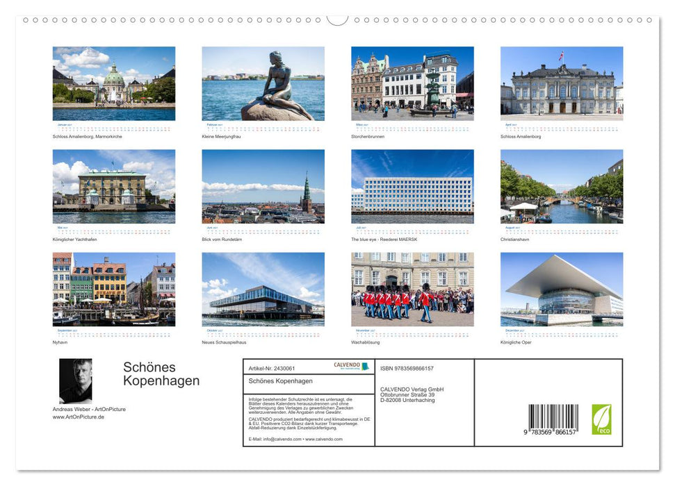 Schönes Kopenhagen (CALVENDO Premium Wandkalender 2027)