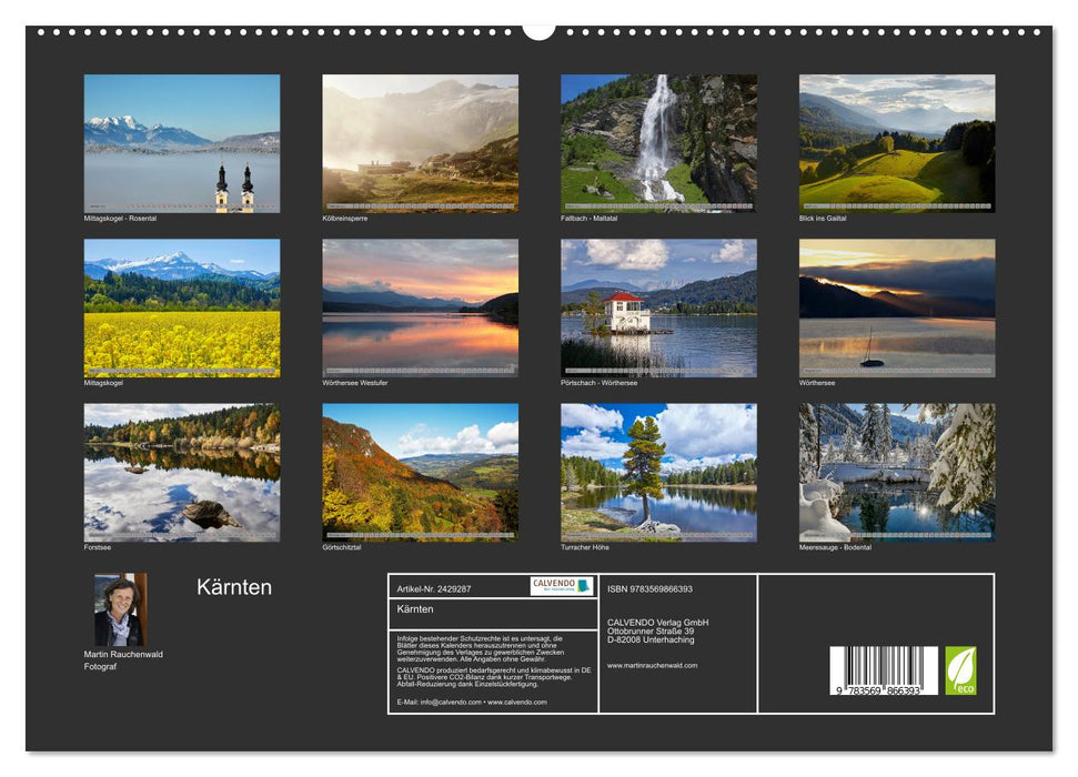 Kärnten (CALVENDO Premium Wandkalender 2027)