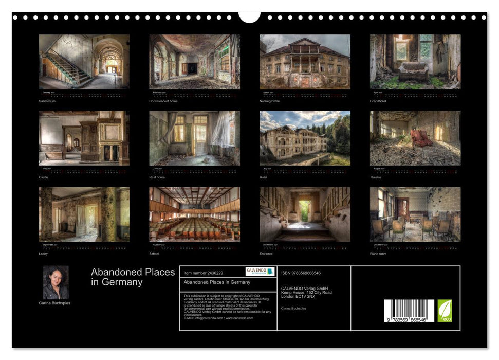 Abandoned Places in Germany (CALVENDO Monthly Calendar 2027)