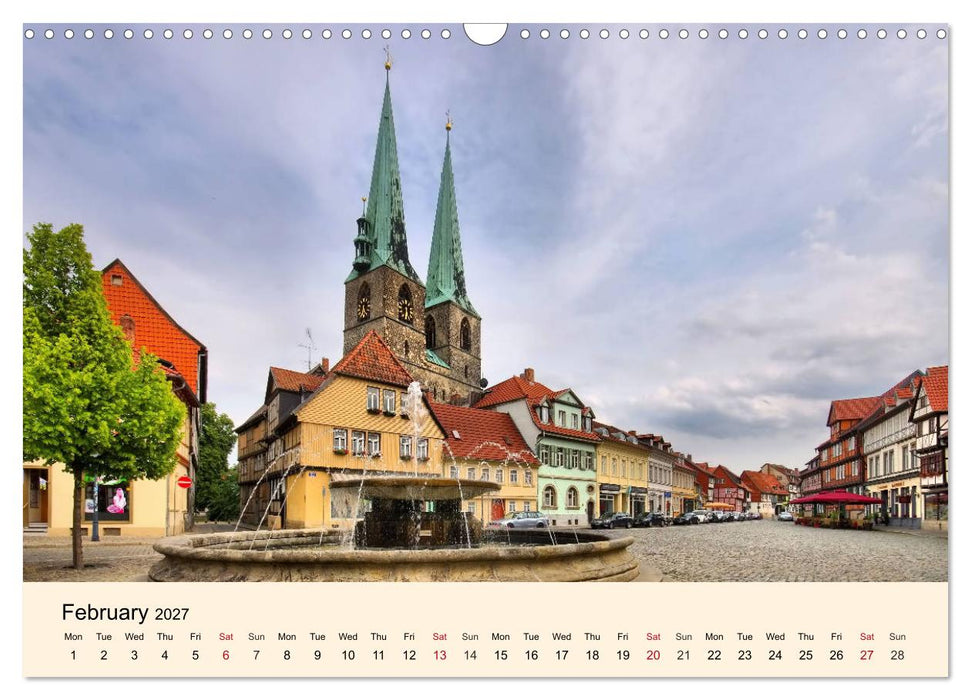 Quedlinburg - World Heritage Site in the Harz Mountains (CALVENDO Monthly Calendar 2027)