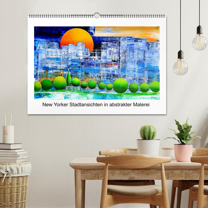 New Yorker Stadtansichten in abstrakter Malerei (CALVENDO Wandkalender 2027)