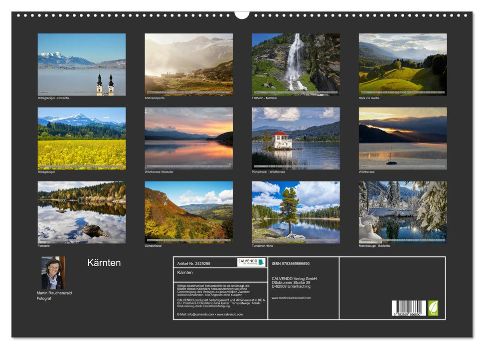 Kärnten (CALVENDO Wandkalender 2027)
