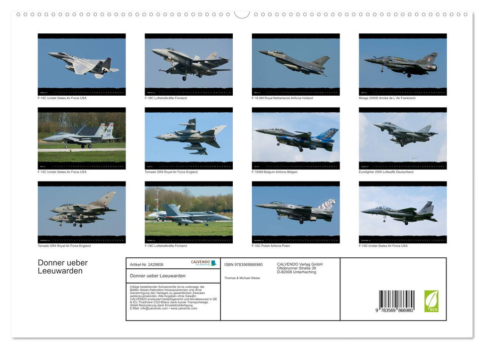 Donner ueber Leeuwarden (CALVENDO Premium Wandkalender 2027)