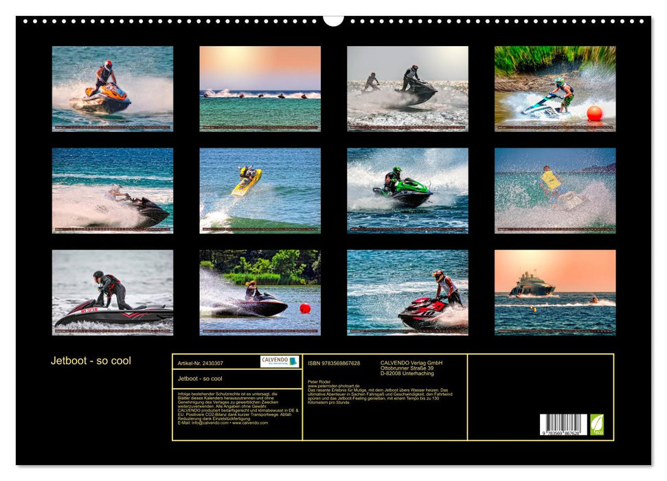 Jetboot - so cool (CALVENDO Wandkalender 2027)