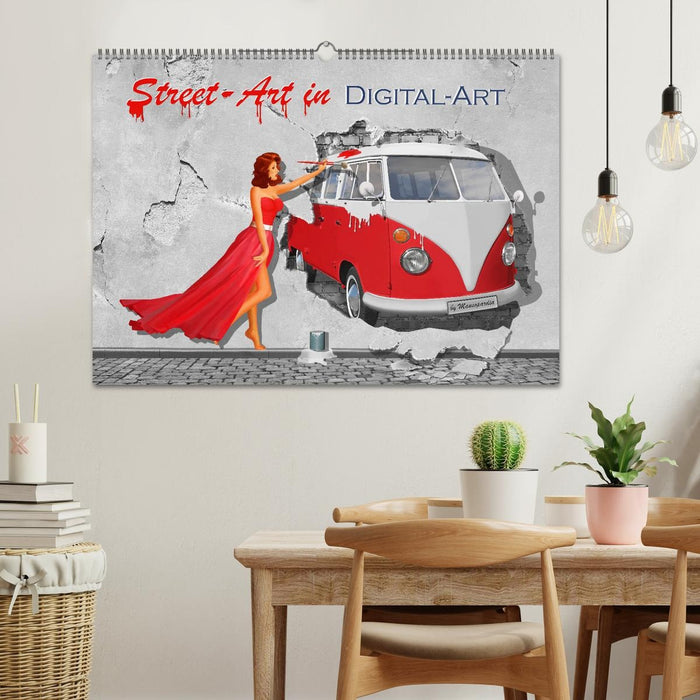 Street-Art in Digital-Art by Mausopardia (CALVENDO Wandkalender 2027)
