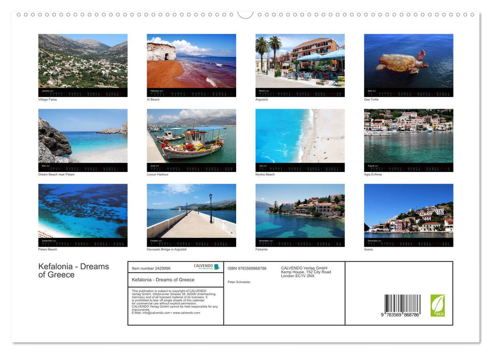 Kefalonia - Dreams of Greece (CALVENDO Premium-Calendar 2027)