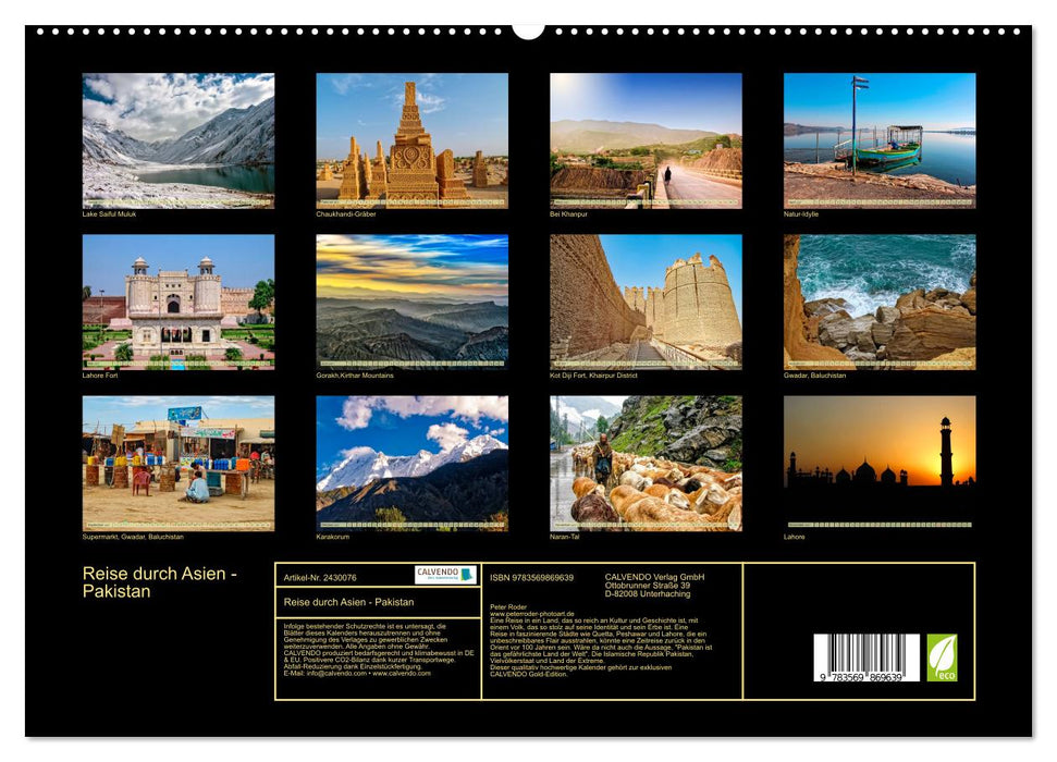 Reise durch Asien - Pakistan (CALVENDO Premium Wandkalender 2027)