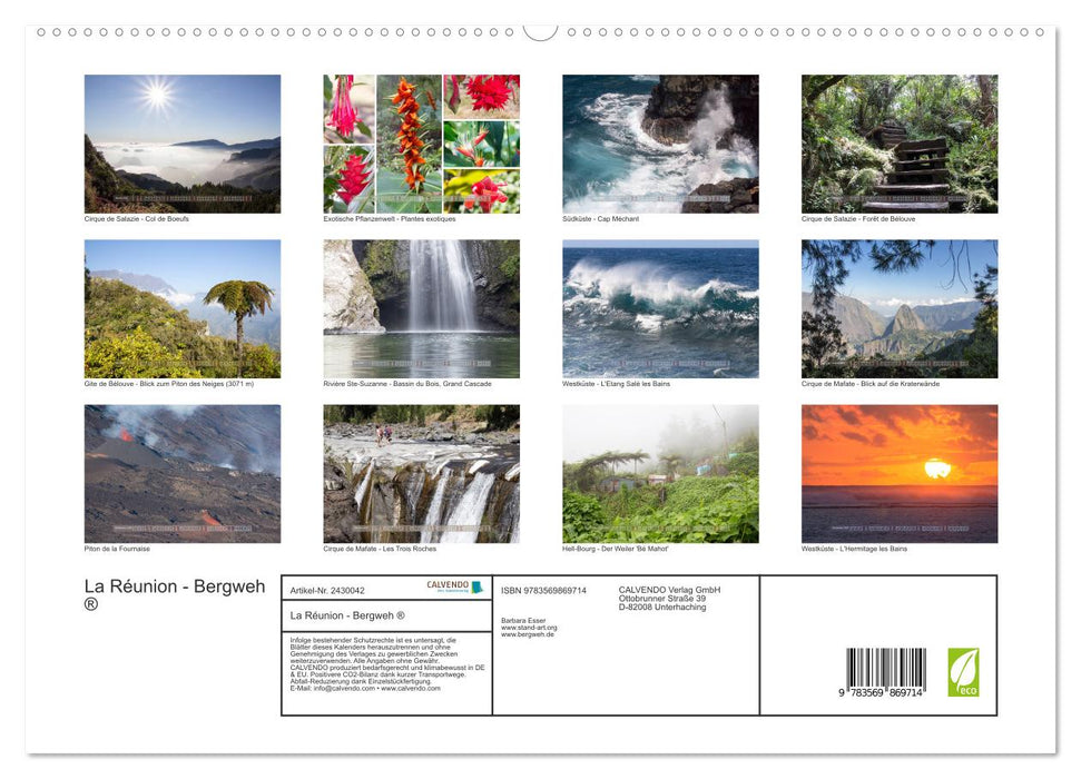 La Réunion - Bergweh ® (CALVENDO Premium Wandkalender 2027)