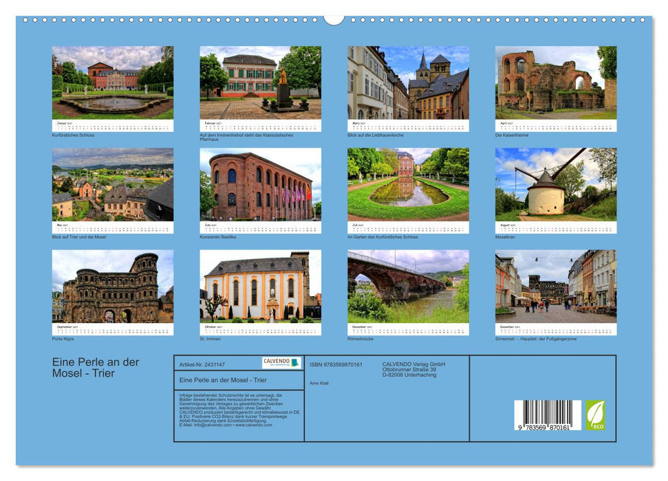 Eine Perle an der Mosel - Trier (CALVENDO Premium Wandkalender 2027)