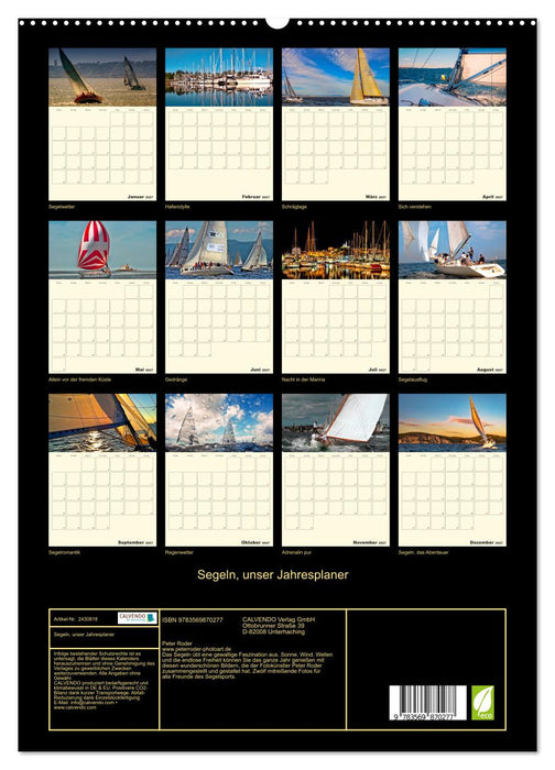 Segeln, unser Jahresplaner (CALVENDO Premium Wandkalender 2027)