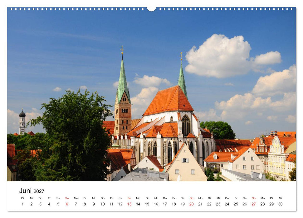 Augsburg – Die Highlights der schwäbischen Metropole (CALVENDO Premium Wandkalender 2027)