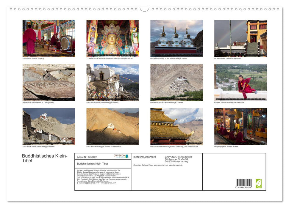 Buddhistisches Klein-Tibet (CALVENDO Wandkalender 2027)