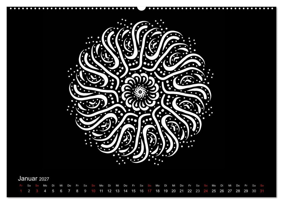 Entspannung und Ruhe durch Mandalas (CALVENDO Wandkalender 2027)