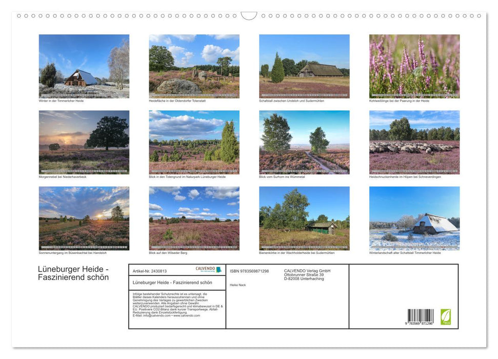 Lüneburger Heide - Faszinierend schön (CALVENDO Wandkalender 2027)