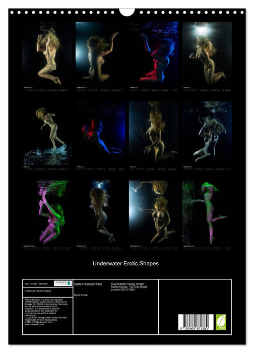 Underwater Erotic Shapes (CALVENDO Monthly Calendar 2027)